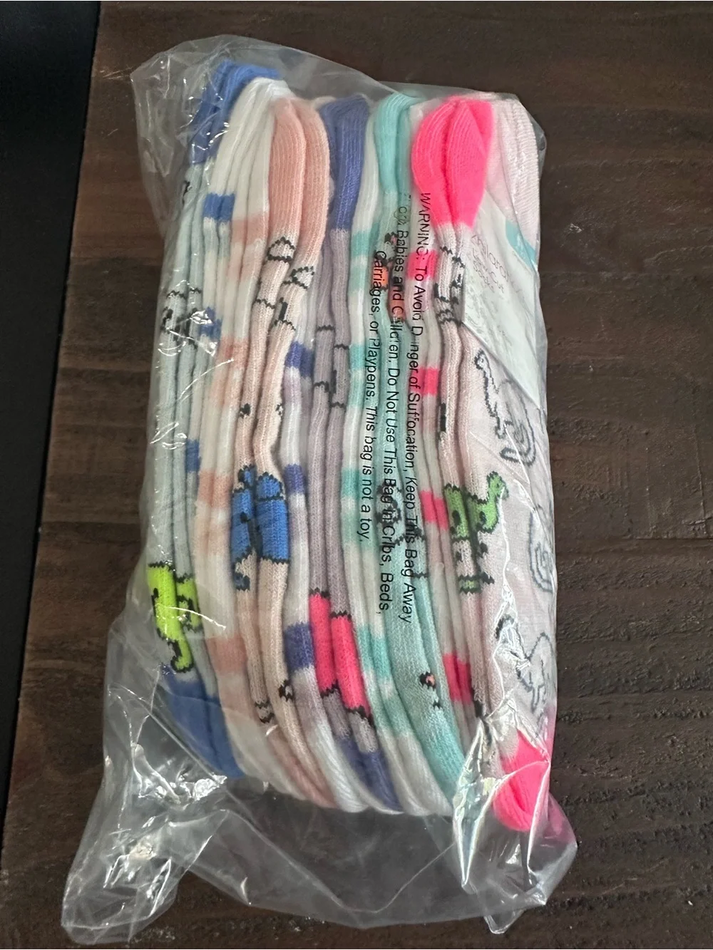 Kids Dino Low-Cut Socks Pack size 4-10